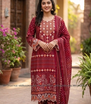 Gulnaar Imperial Embroidered 3PC – Ready to Wear