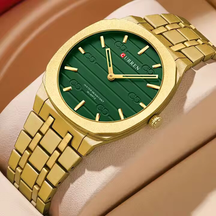 CURREN 8444 NEW gold green